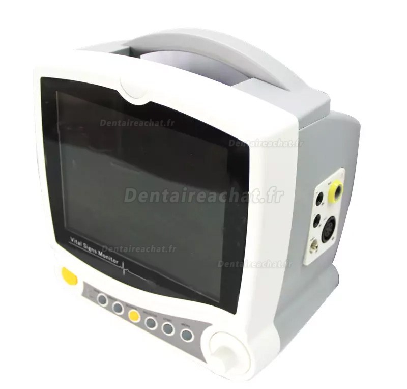 CONTEC® CMS6800 Moniteur multiparamétrique 8″Ecran Tactile (empérature, Respiration, Fréquence de pouls, NIBP, SpO2, ECG)